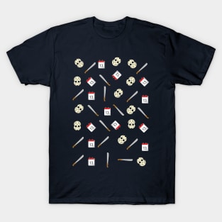 friday the 13th pattern T-Shirt
